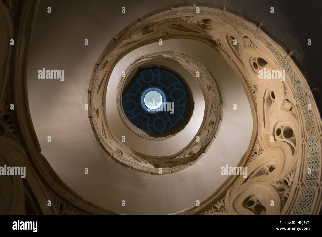 Die gotische Kathedrale von Royal Saint Mary in Pamplona stammt aus dem 15. Jahrhundert Stockfoto