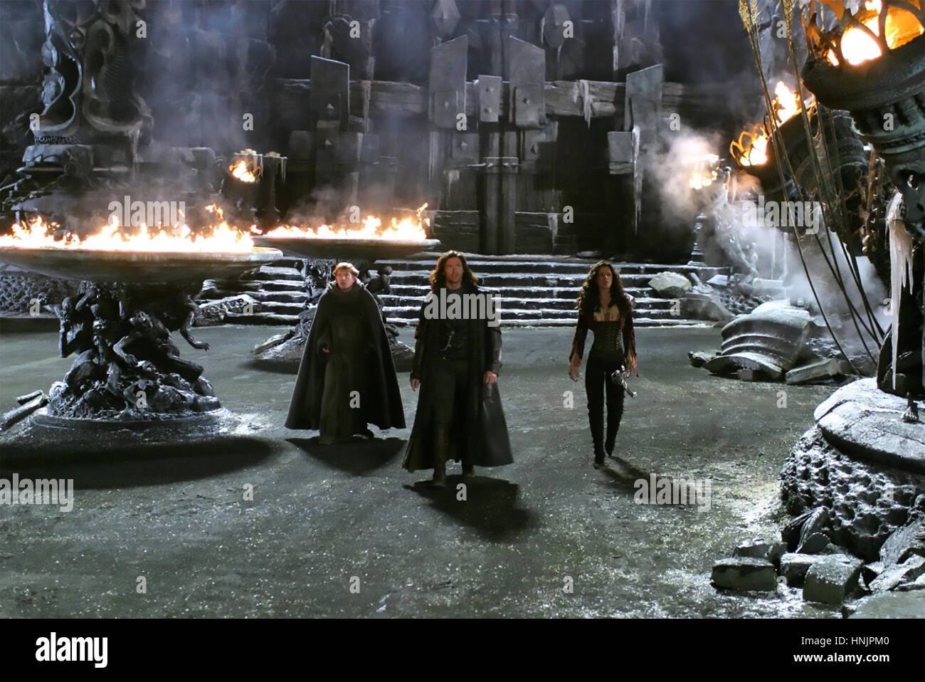 VAN HELSING 2004 Universal Pictures Film mit von links: David Wenham, Hugh Jackman und Kate Beckinsale Stockfoto