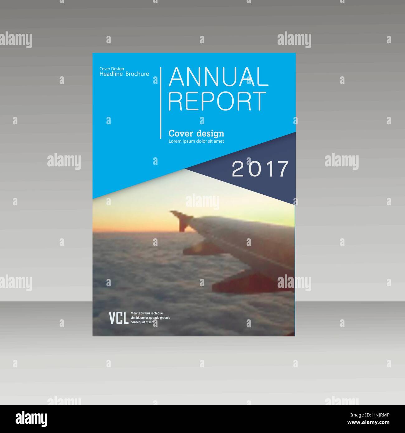 Vektor Broschüre Flyer Flyer Vorlage. Leeres Layout mit Business-Cover und Text-Elementen Stock Vektor