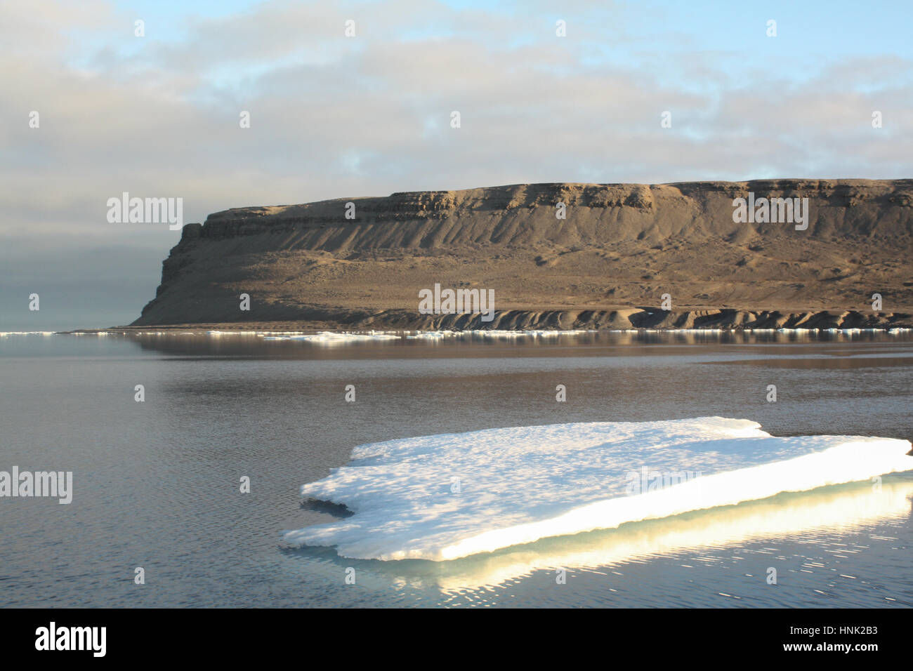 Beechey Island verbrachte John Franklin einen Winter auf seiner katastrophalen Nordwestpassage Expedition während des 19. Jahrhunderts - Nunavut - Kanada Stockfoto