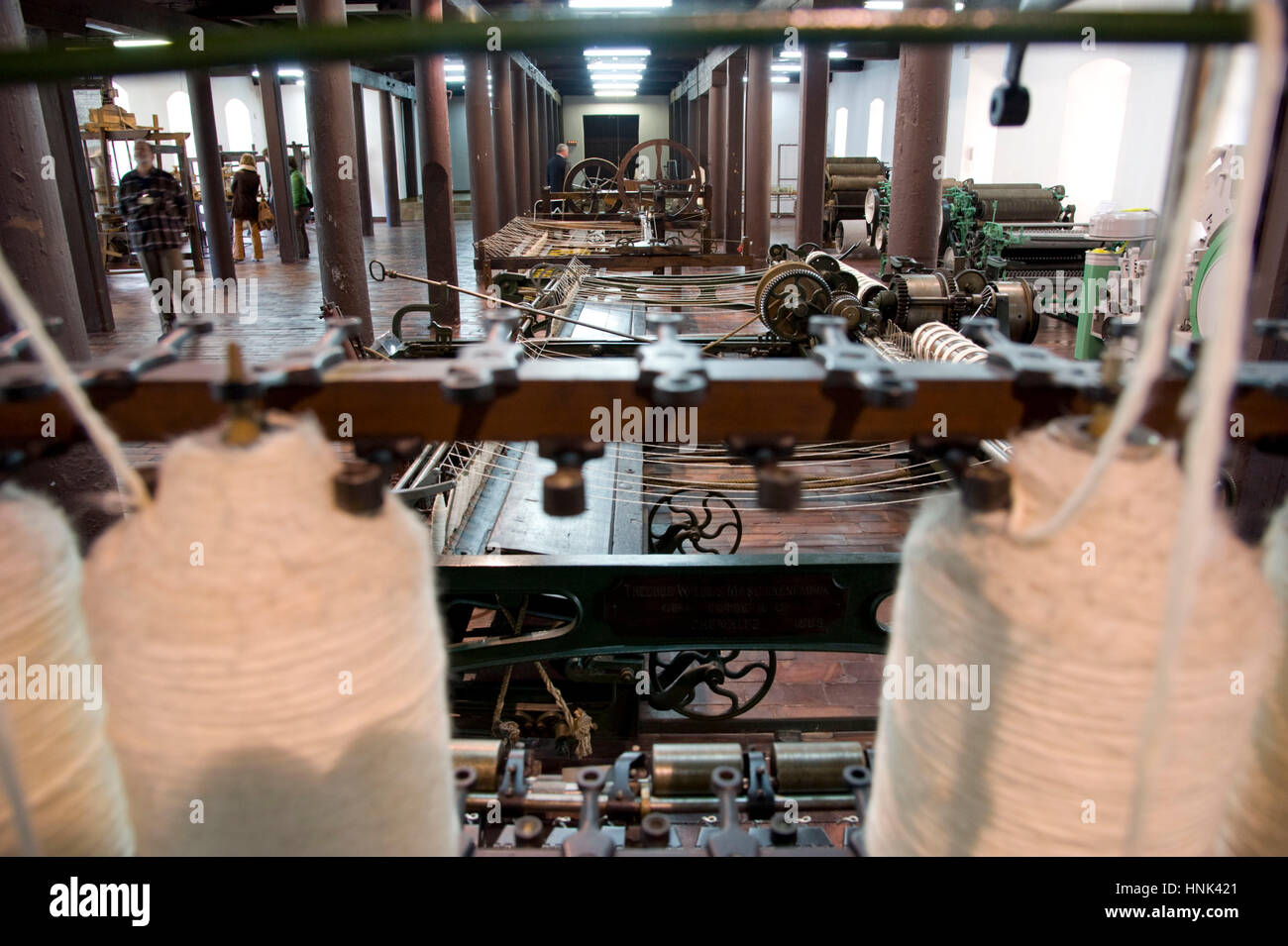 Europa, Polen, Lodz, das zentrale Museum of Textiles, befindet sich in Ludwik Geyer «s White Factory. -Europa, Polen, Lodz, eines Textilmuseum in der "Wir Stockfoto