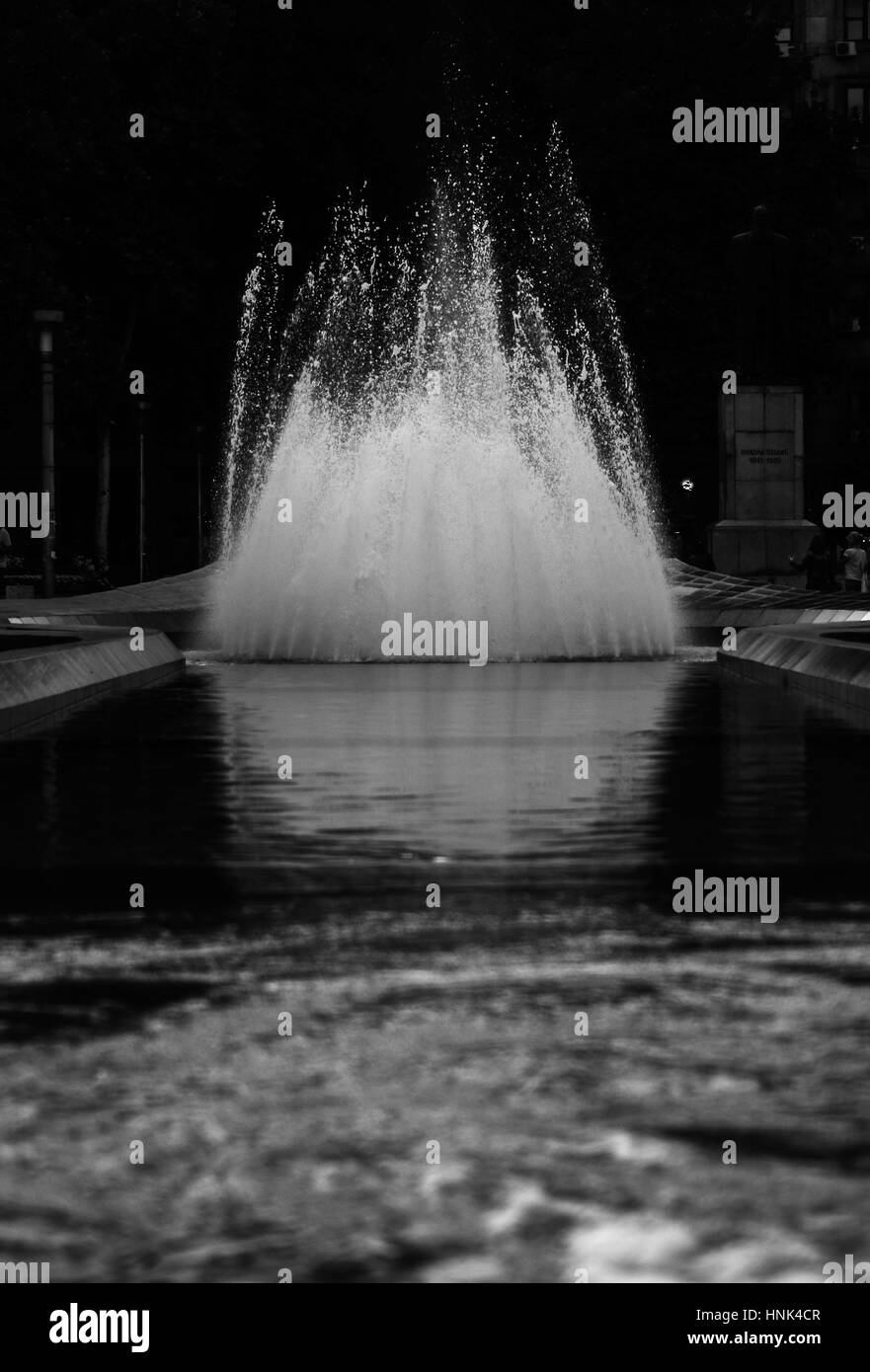 Brunnen auf dem Platz Nikola Pasic, Belgrad Serbien Stockfoto