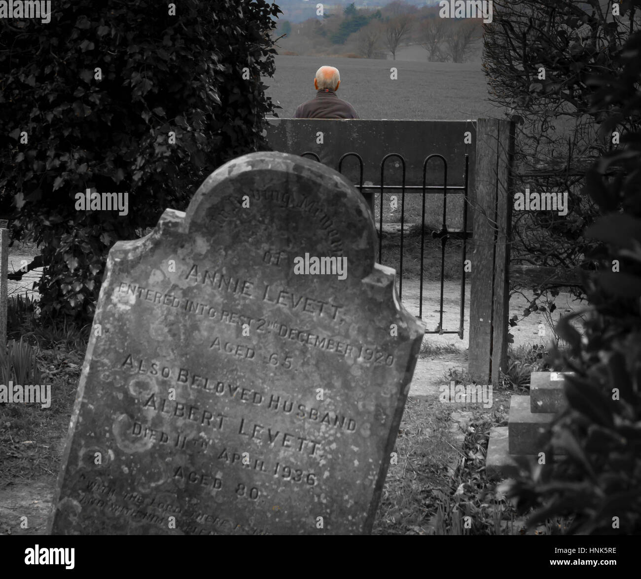 Verloren im Speicher Stockfoto