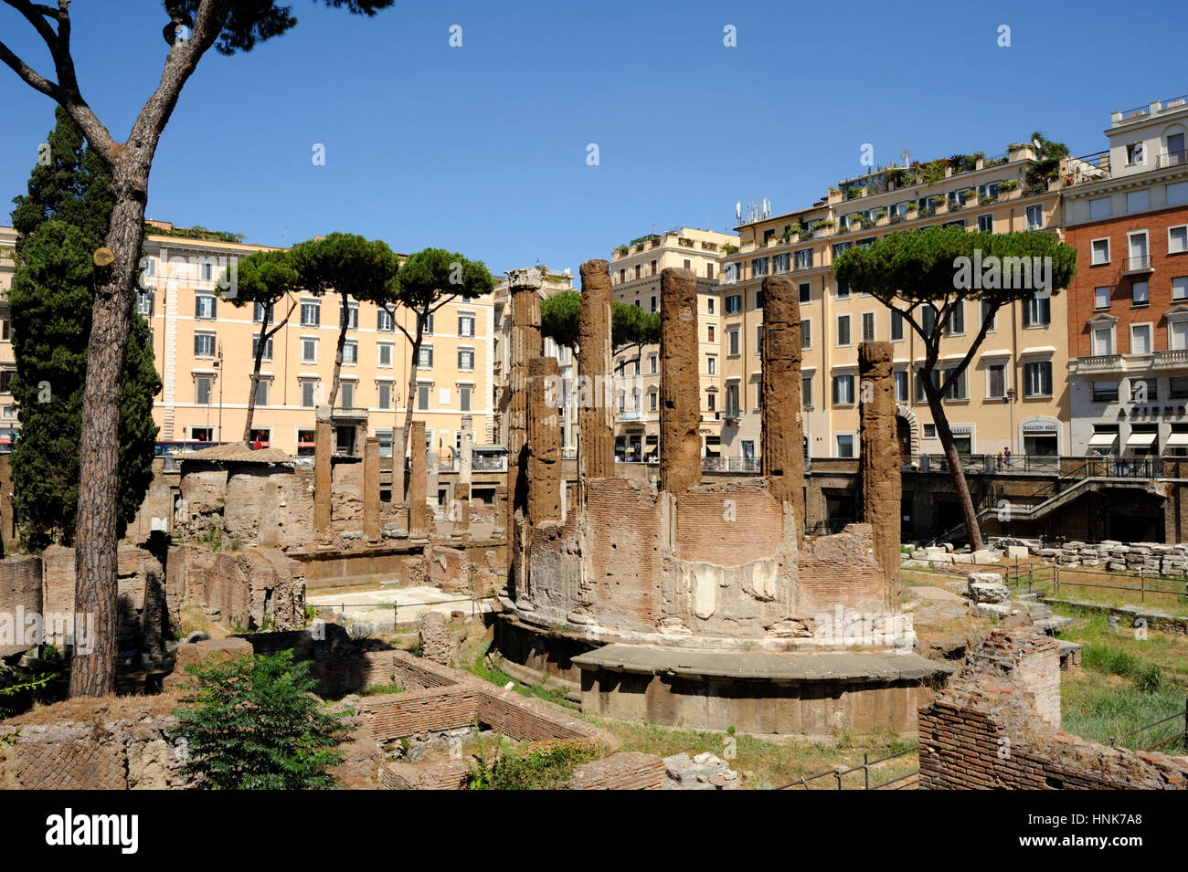 Italien, Rom, Region Sacra von Largo di Torre Argentinien, Tempel B (2. Jahrhundert v. Chr.) Stockfoto