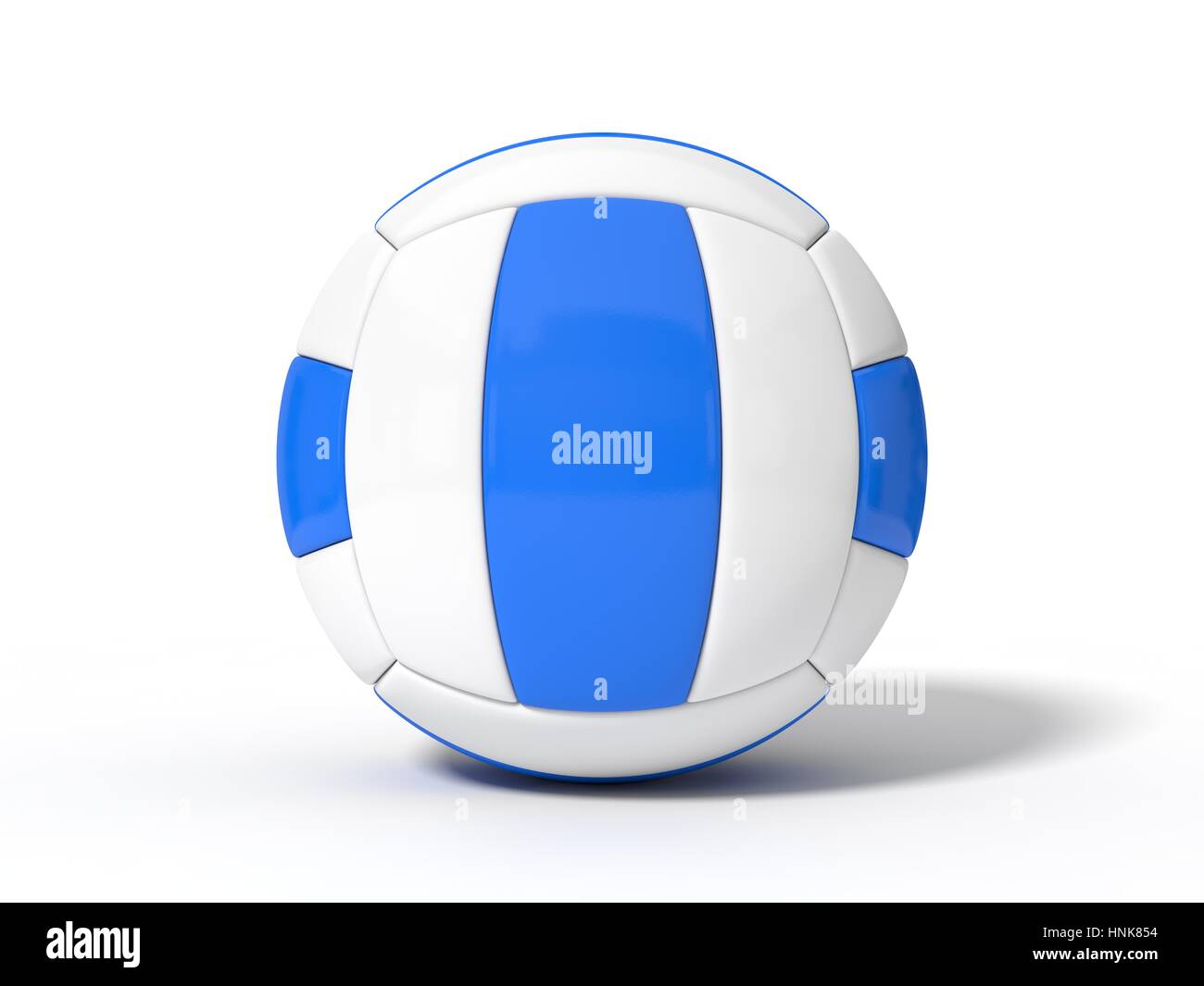 3D Abbildung des einfachen Volleyball Ball. isoliert auf weiss. Stockfoto