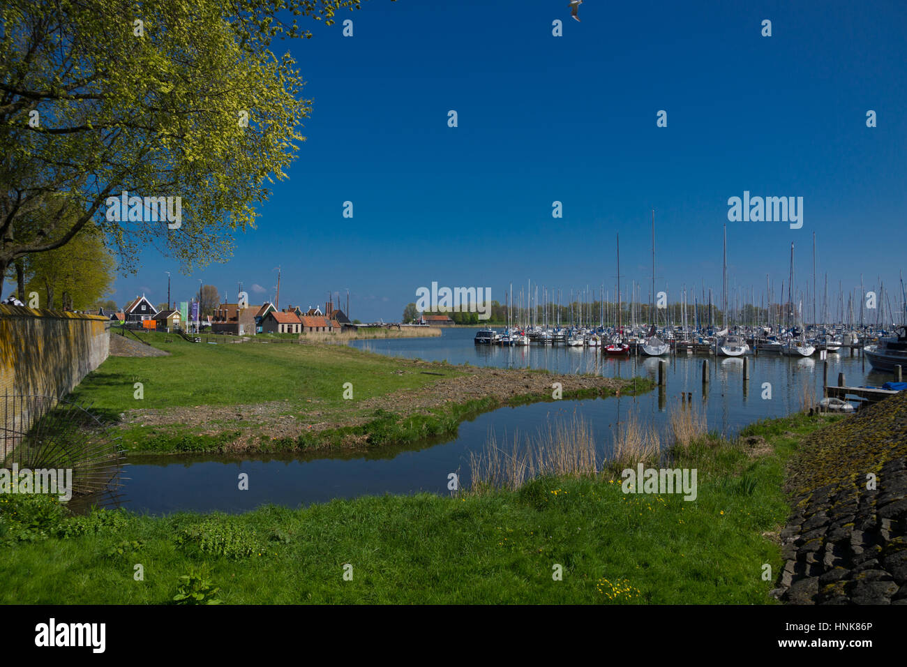 Traditionellen niederländischen Dorf im Museum der Zuiderzee (Zuiderzeemuseum), Enkhuizenon, Niederlande Stockfoto