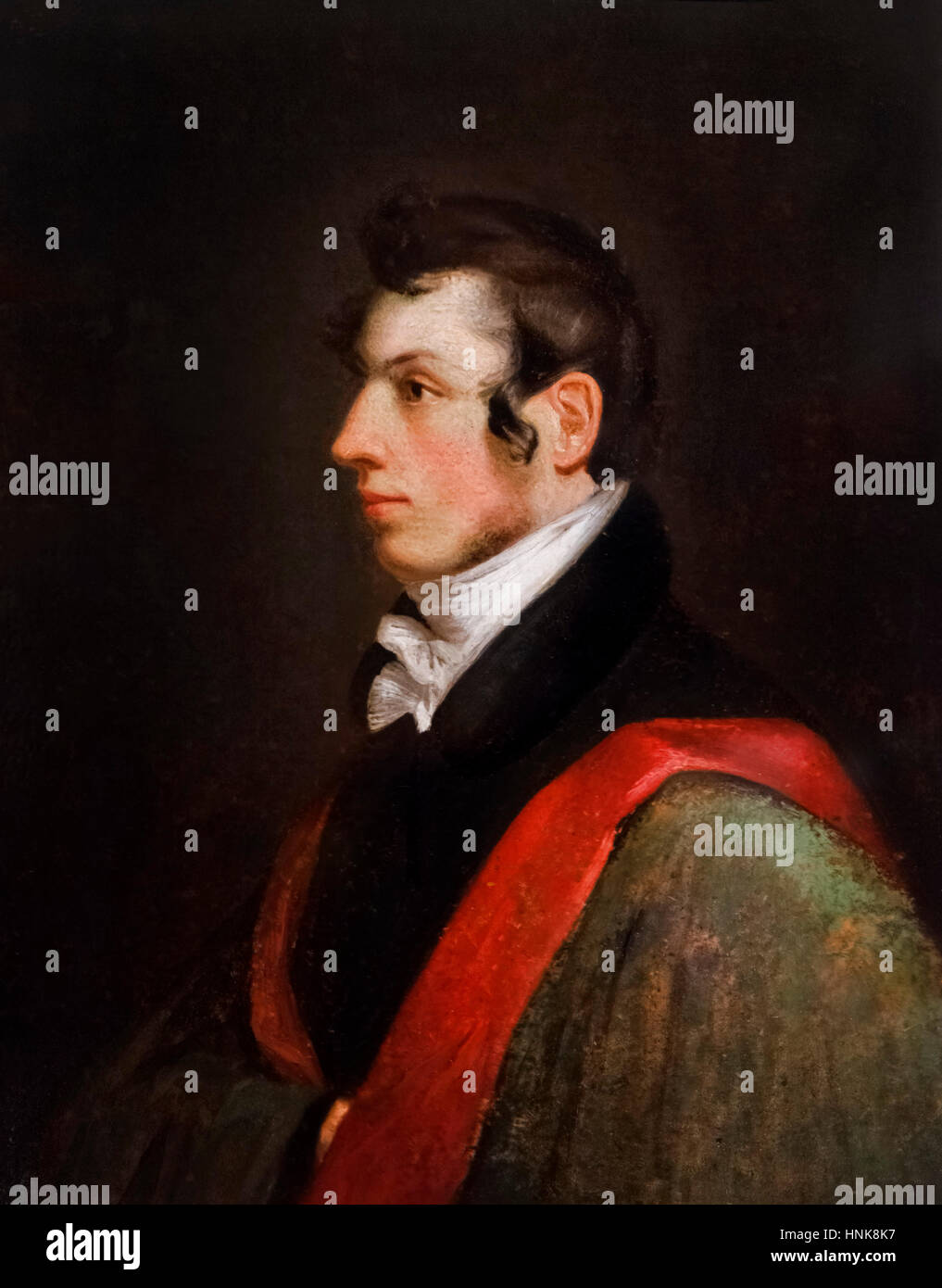 Samuel Morse (1791-1872). Selbstporträt des Künstlers und Erfinder des Telegraphen, Öl auf Vollpappen, 1812. Stockfoto