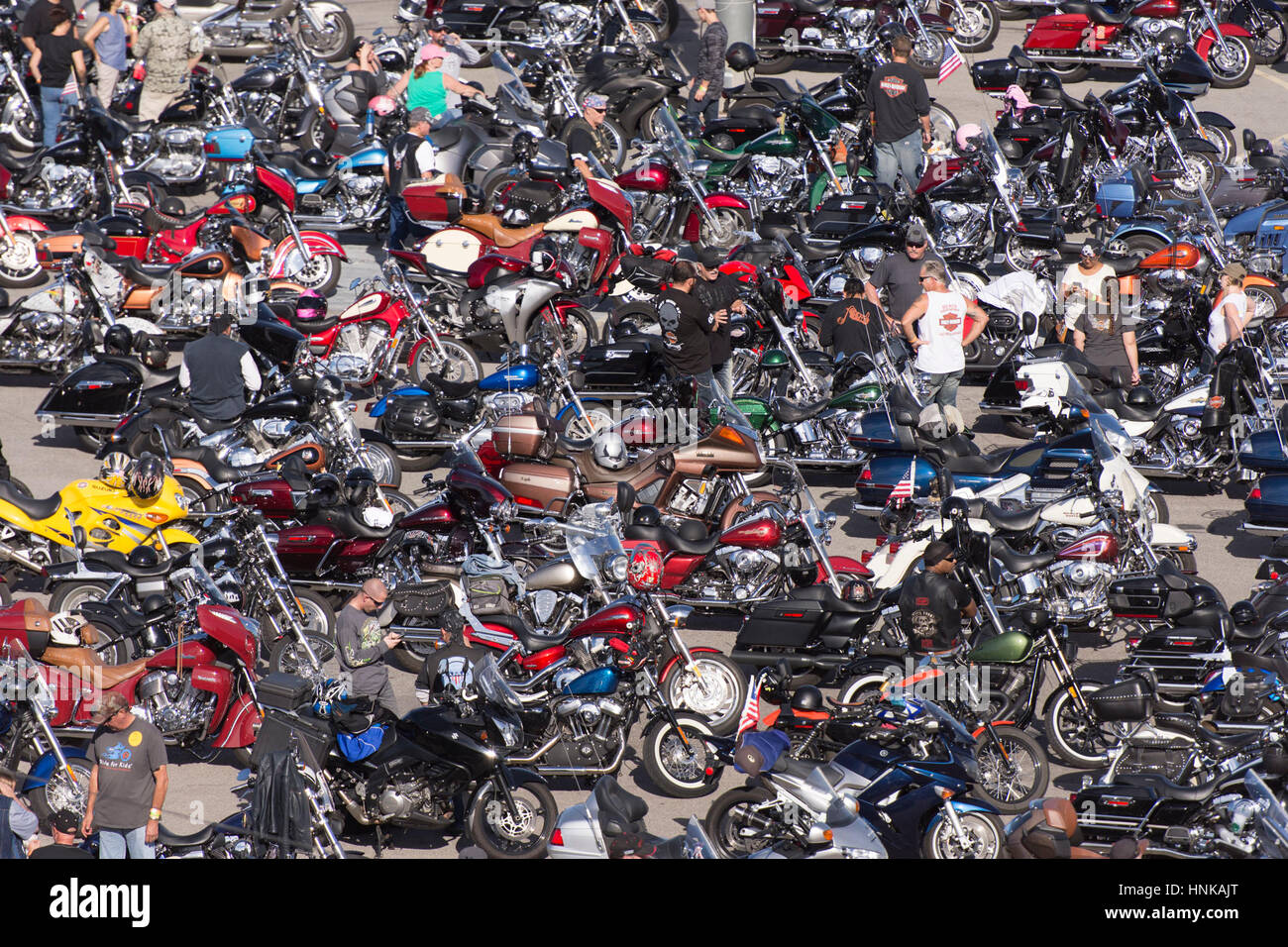 Motorräder sind auf dem Las Vegas Motor Speedway gesehen. Stockfoto