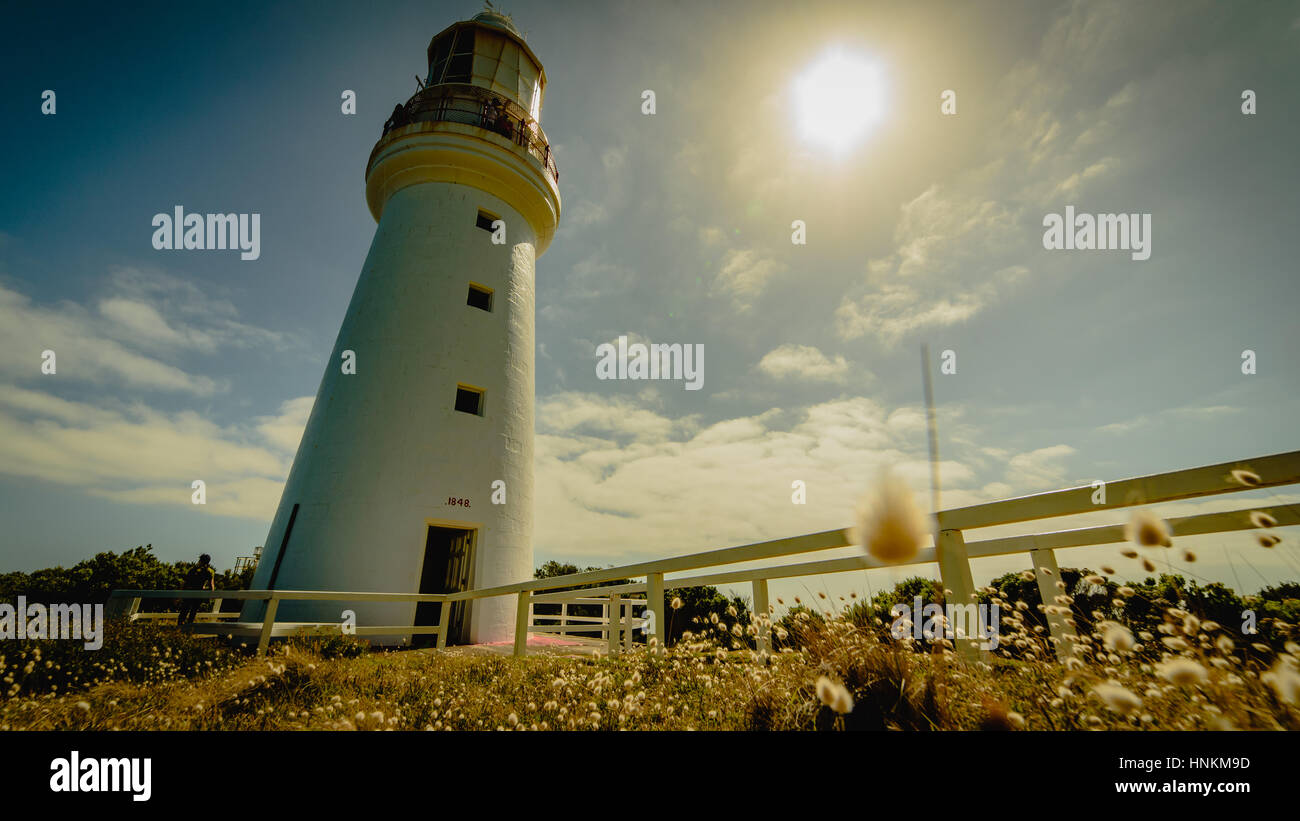 Cape Otway lightstation/Leuchtturm Stockfoto