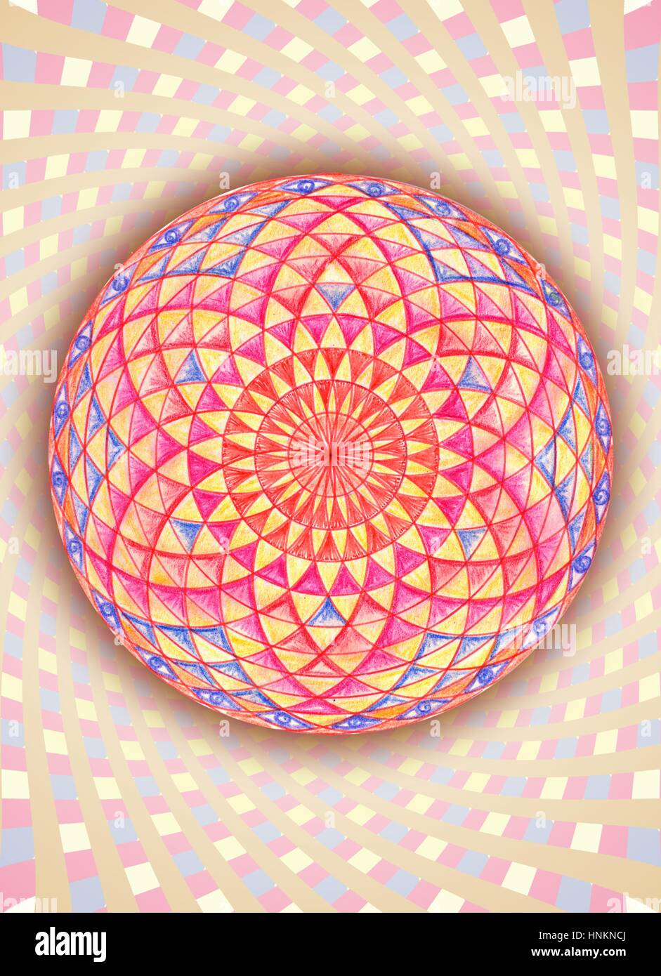 Die heilige Geometrie ist eine der sieben Sprachen Gottes, eines der sieben Codes. Diese Sprache ist nicht durch den Geist verstanden. Diese Sprache wird verstanden. Stockfoto