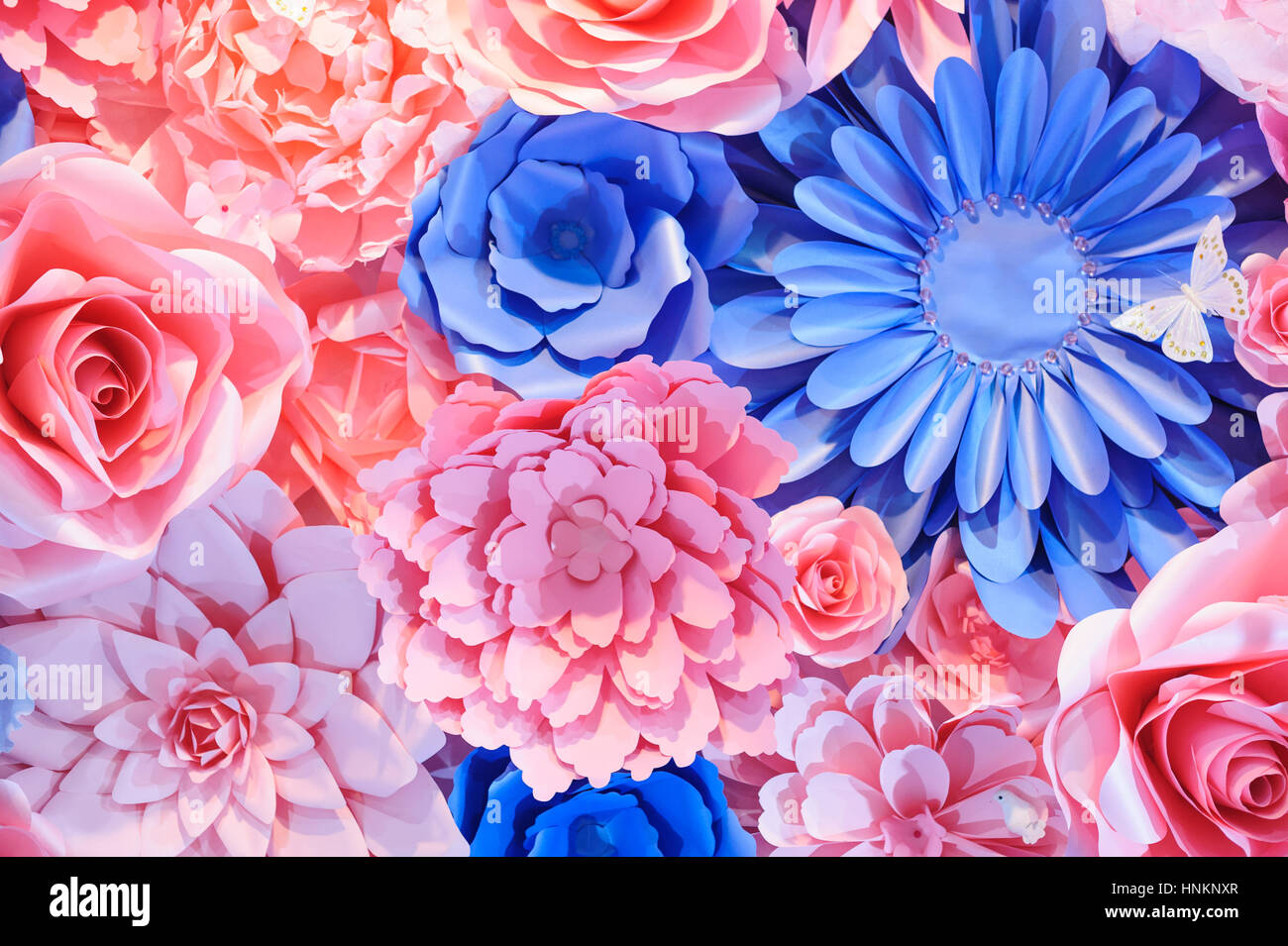 Hintergrund von rosa und blauen Farben für Urlaub Dekor Stockfoto