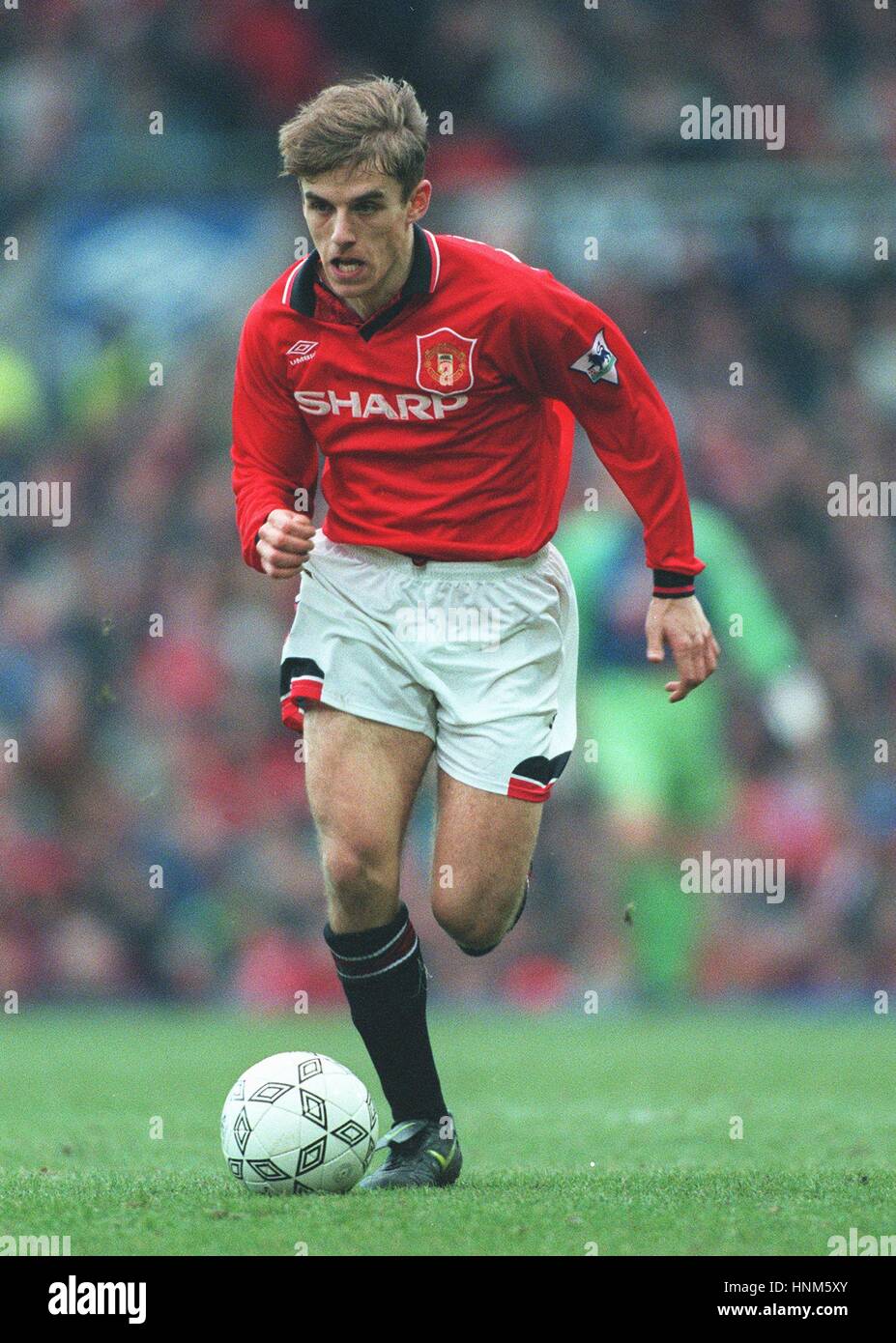 PHILIP NEVILLE MANCHESTER UNITED FC 11. Februar 1996 Stockfoto