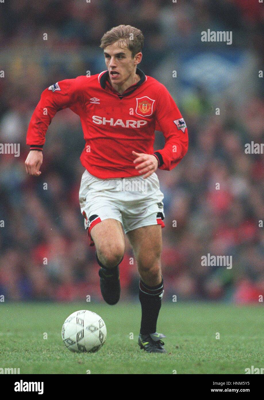 PHILIP NEVILLE MANCHESTER UNITED FC 11. Februar 1996 Stockfoto