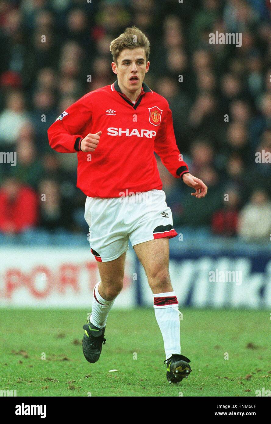 PHILIP NEVILLE MANCHESTER UNITED FC 21. Februar 1996 Stockfoto