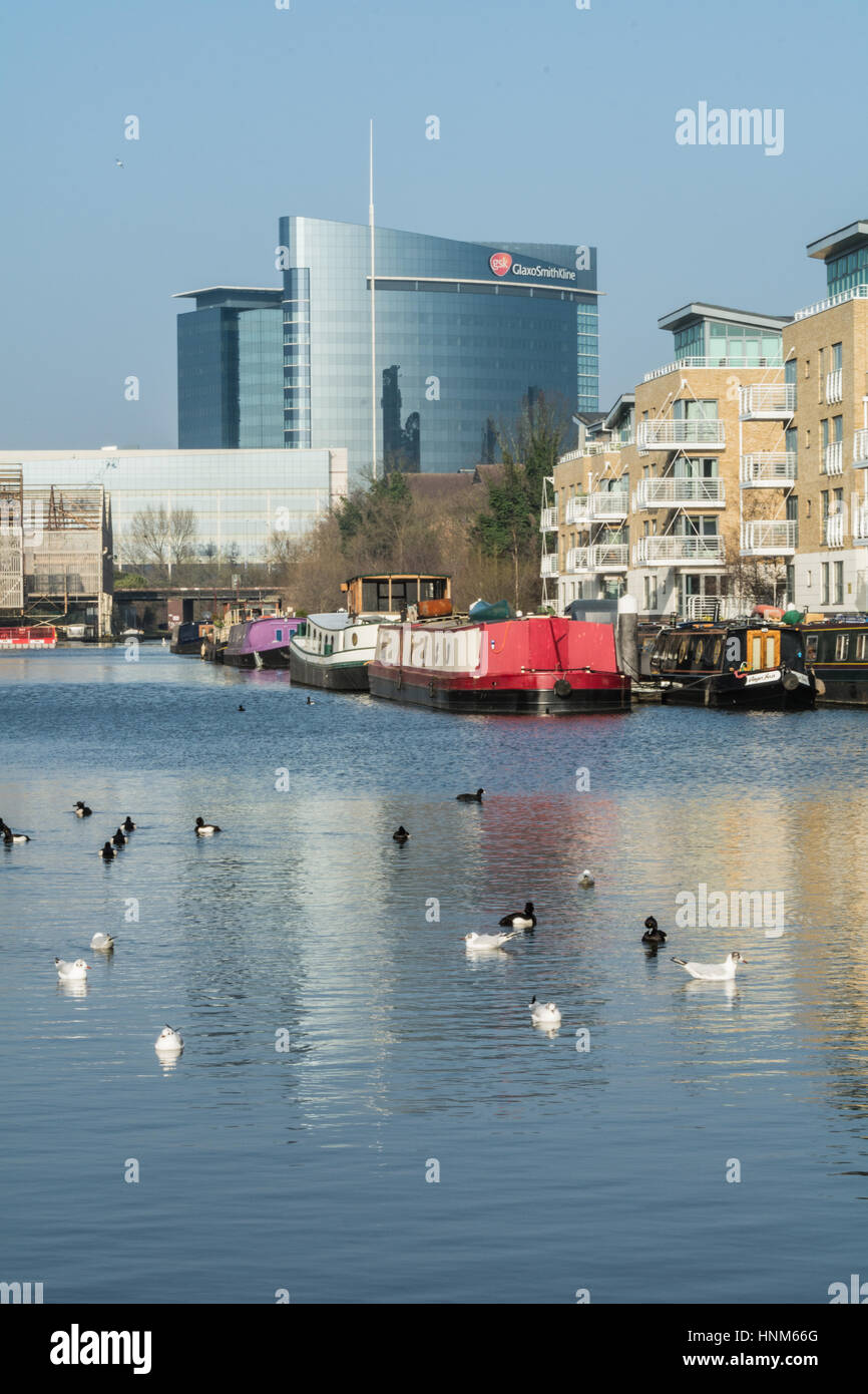 Moderne Wohnanlage in Brentford, London, UK Stockfoto