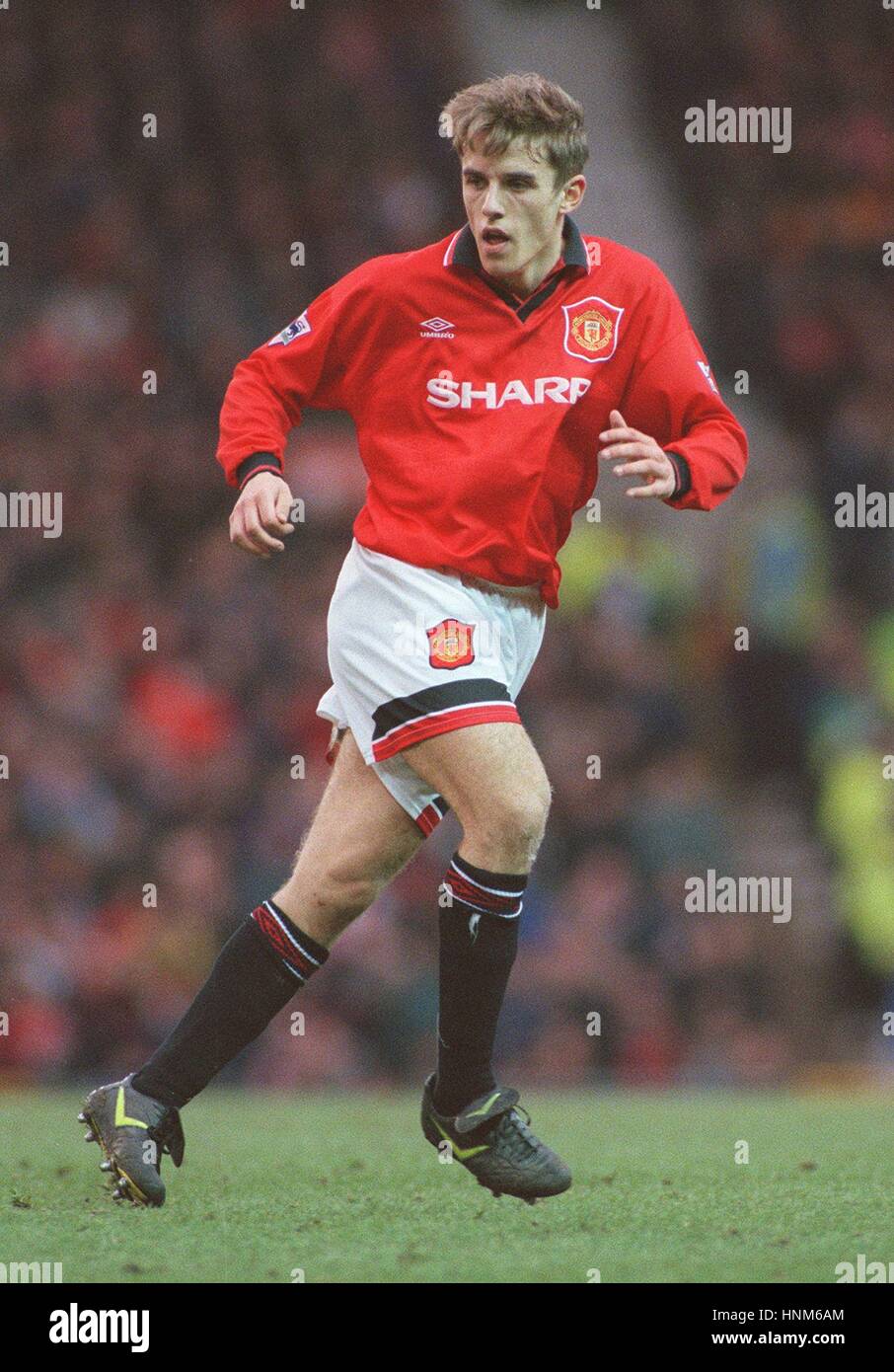 PHILIP NEVILLE MANCHESTER UNITED FC 20. Februar 1996 Stockfoto