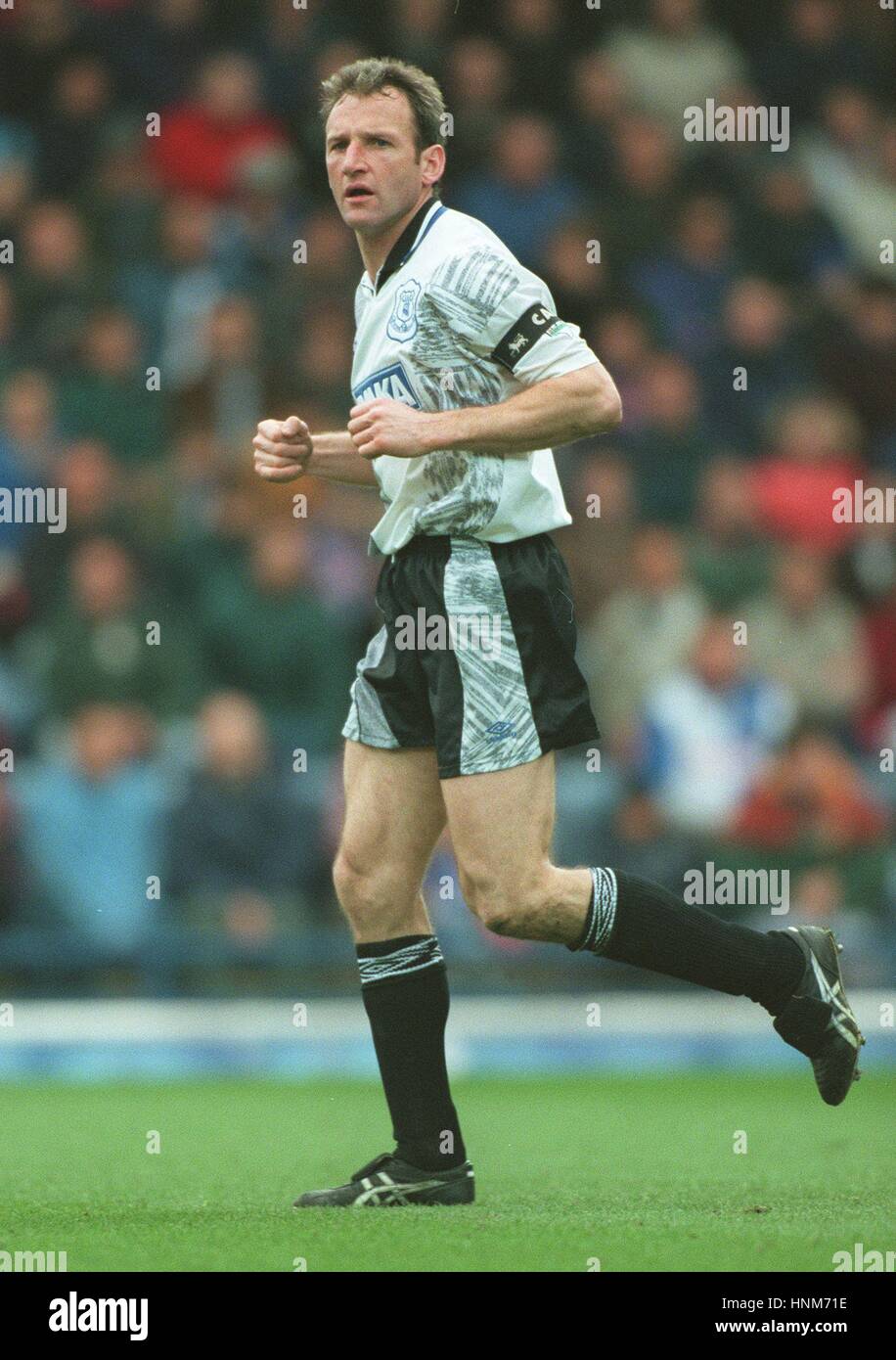DAVE WATSON EVERTON FC 4. April 1996 Stockfoto
