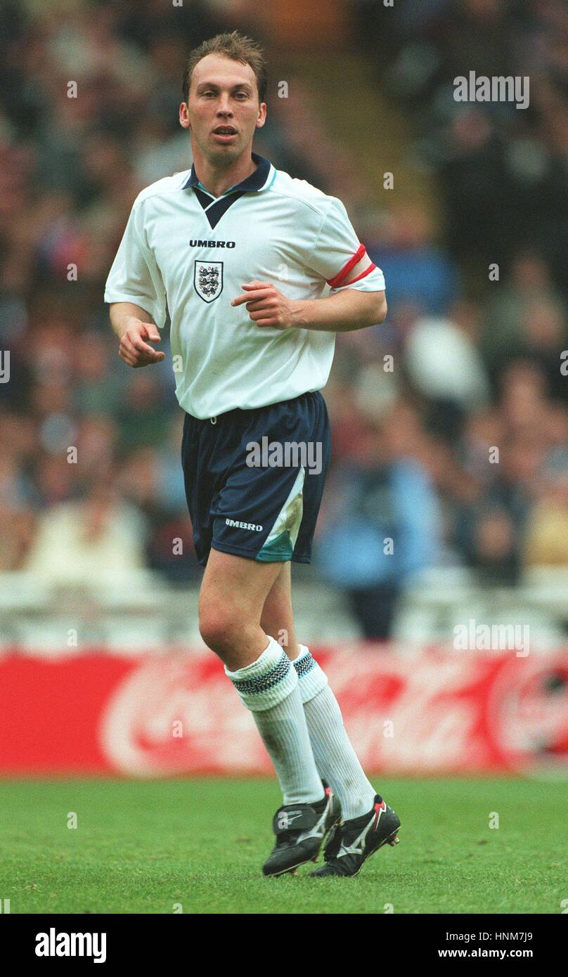 DAVID PLATT ENGLAND & ARSENAL FC 21. Mai 1996 Stockfoto