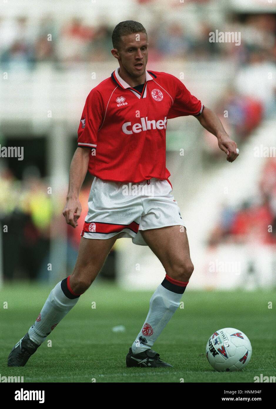 STEVE VICKERS MIDDLESBROUGH FC 4. Oktober 1995 Stockfoto