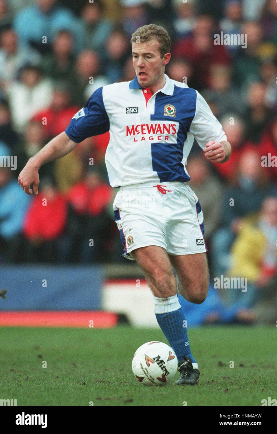 Alan Shearer Blackburn Rovers Fc 31 Januar 1995 Stockfotografie Alamy