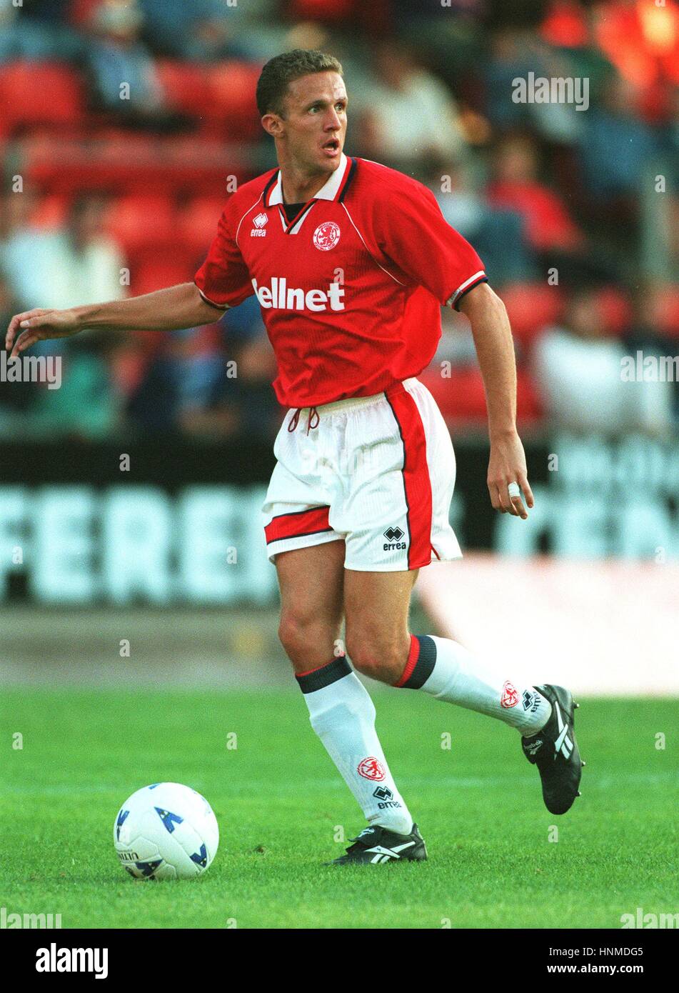 STEVE VICKERS MIDDLESBROUGH FC 11. August 1995 Stockfoto