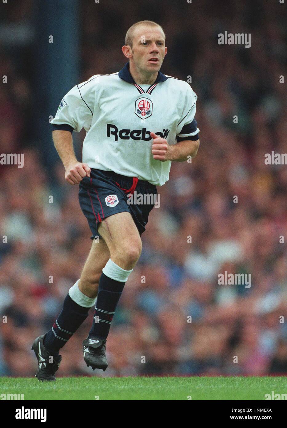 MARK PATTERSON BOLTON WANDERERS FC 2. Oktober 1995 Stockfoto