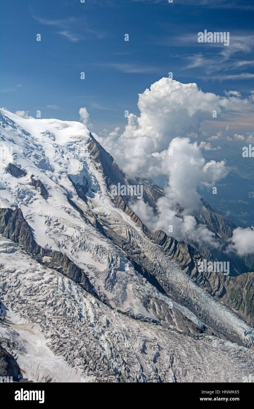 Gletscher, Mont Blanc, Frankreich Stockfoto