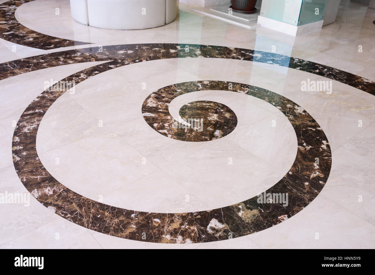 Textur der Granitboden mit einem abstrakten Muster Stockfoto