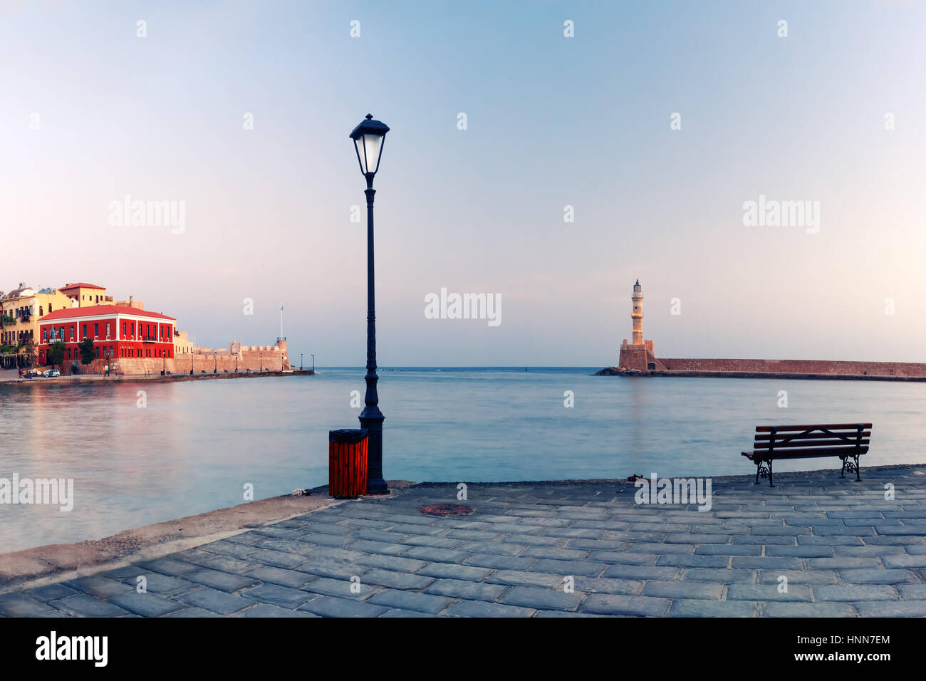 Alten Hafen, Chania, Kreta, Griechenland Stockfoto