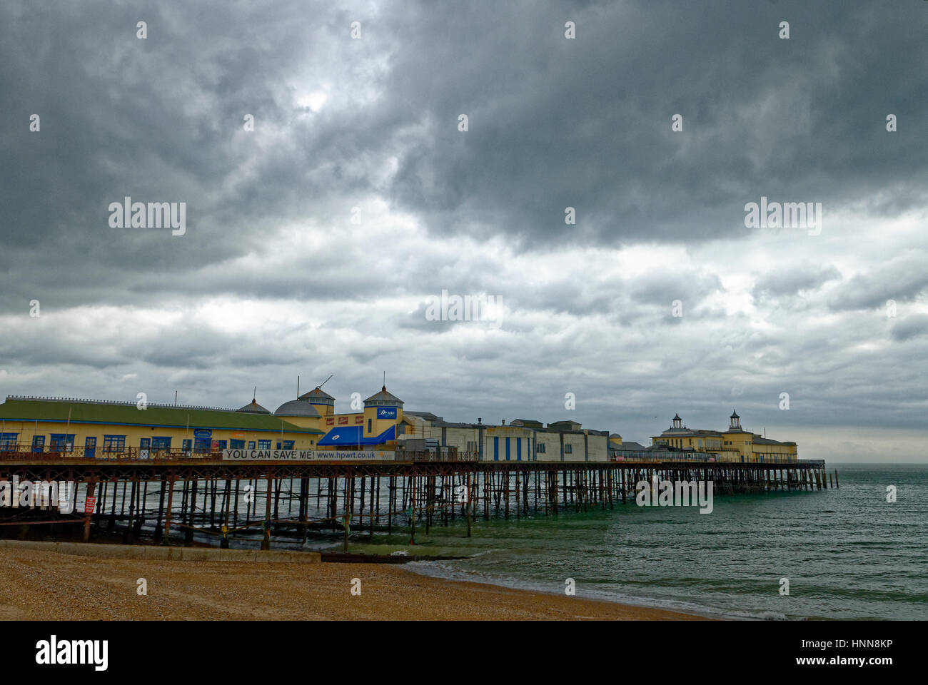 Pier von Hastings, East Sussex Stockfoto