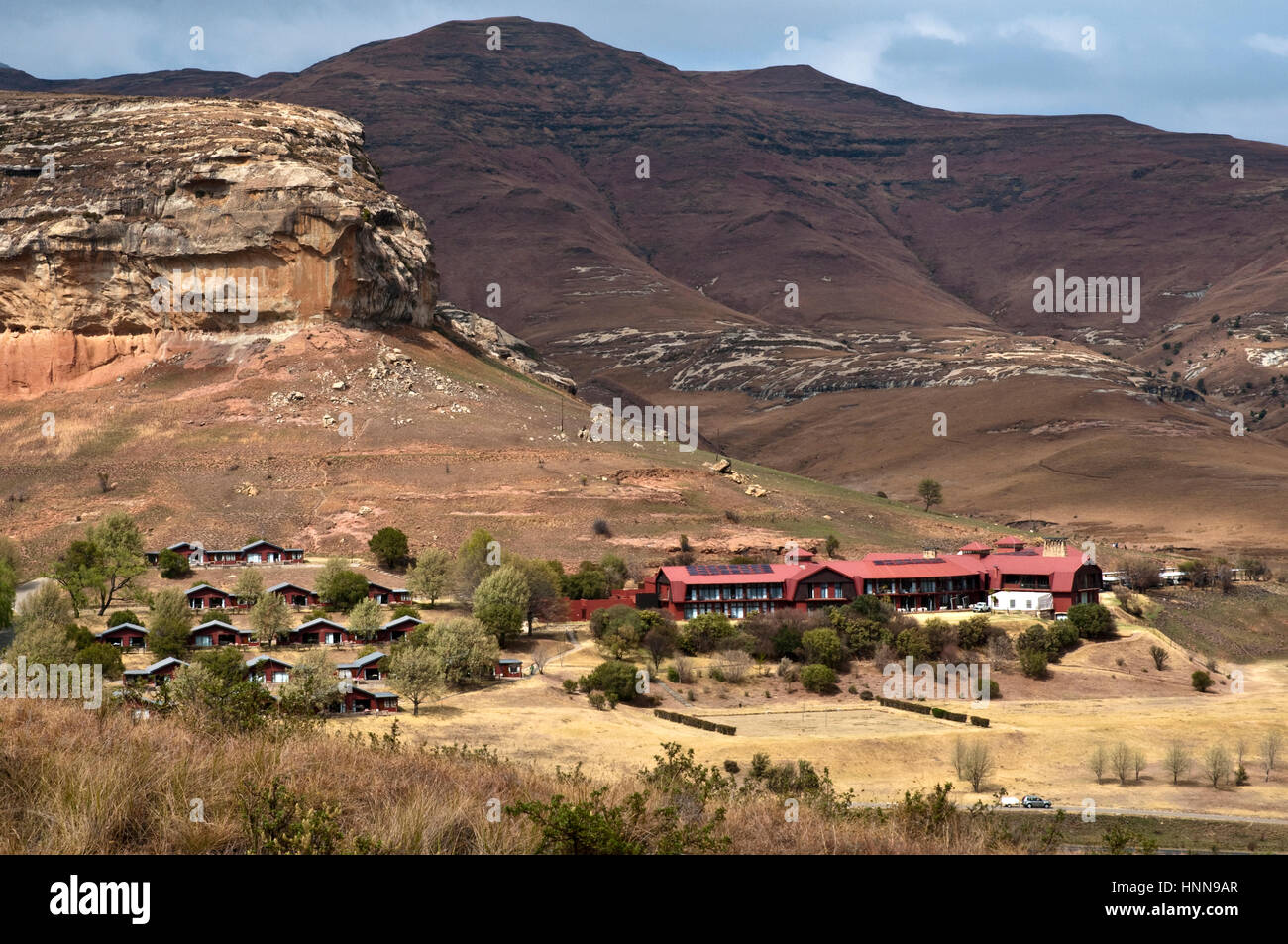 Szenen aus dem Bereich Kwazulu Natal Drakensberg Doppelzi. Stockfoto