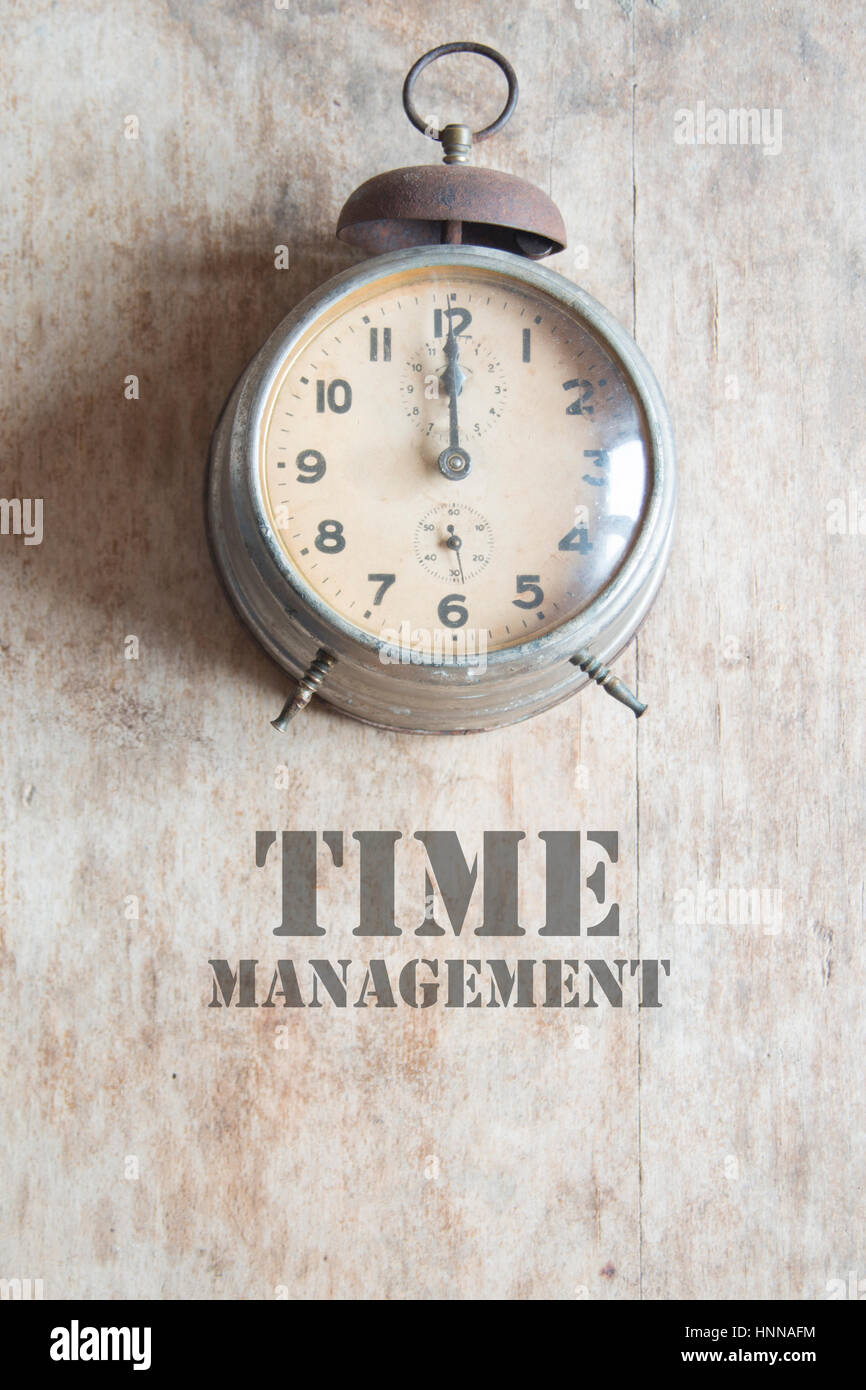 Zeit-Management-Konzept Stockfoto