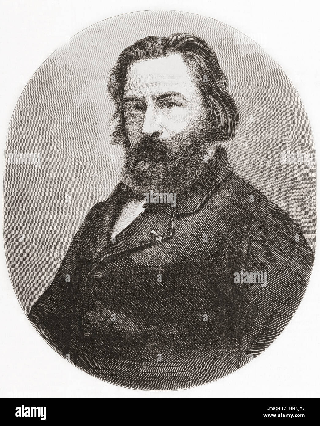 Émile Racine Gauthier umsichtige, 1817 – 1863. Französischer Pianist und Komponist.  Von l ' Univers Illustre veröffentlicht Juni 1863. Stockfoto