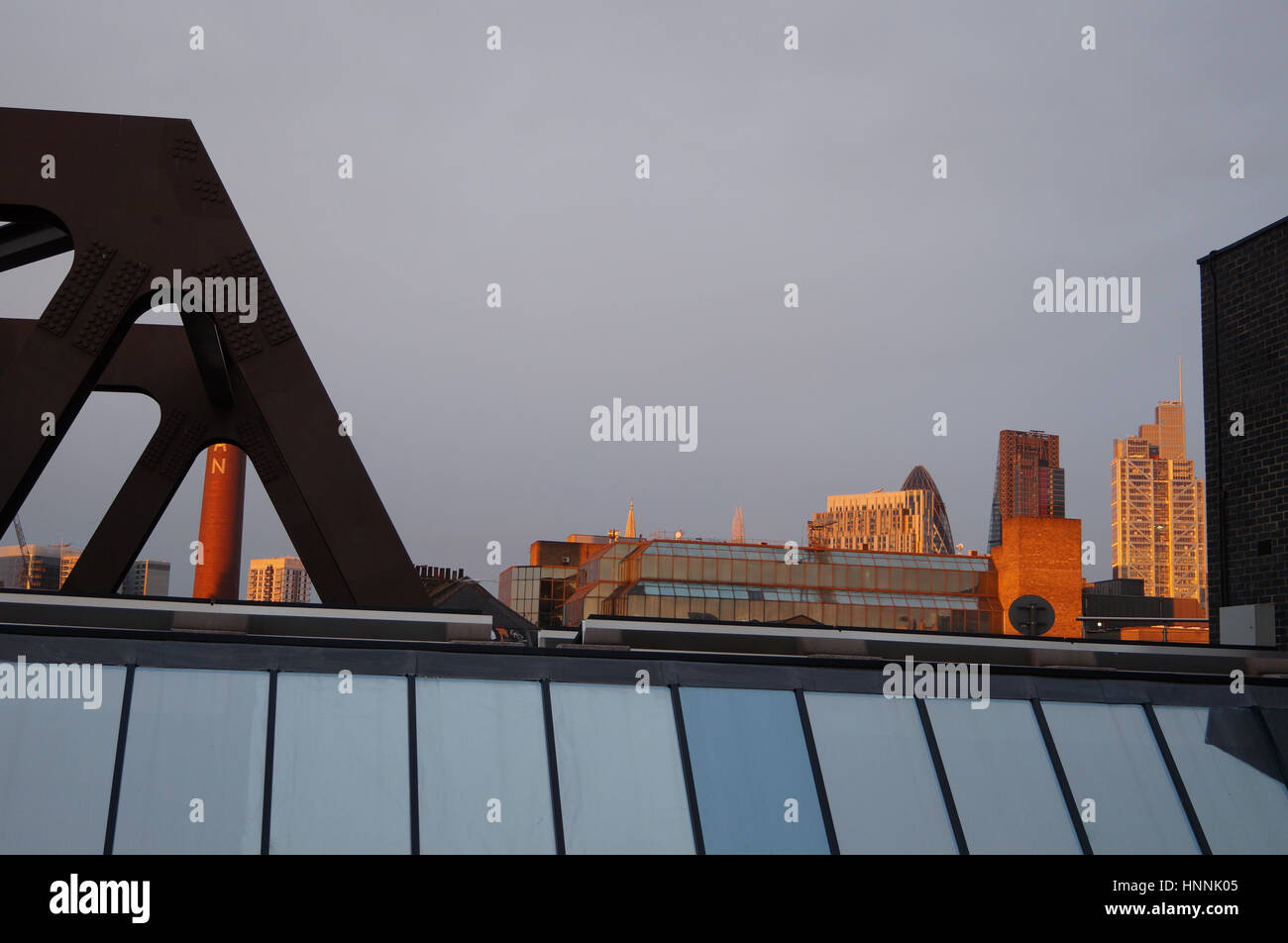 Sonnenuntergang in London Stockfoto