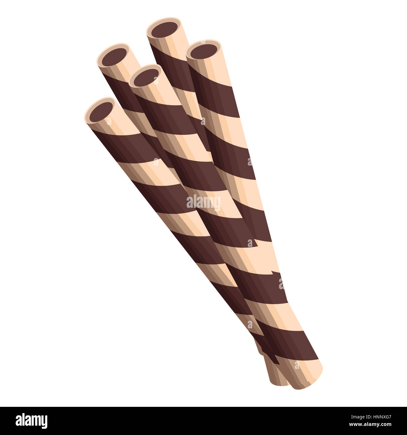 Schokoladenstrohhalme Ausgeschnittene Stockfotos und -bilder - Alamy