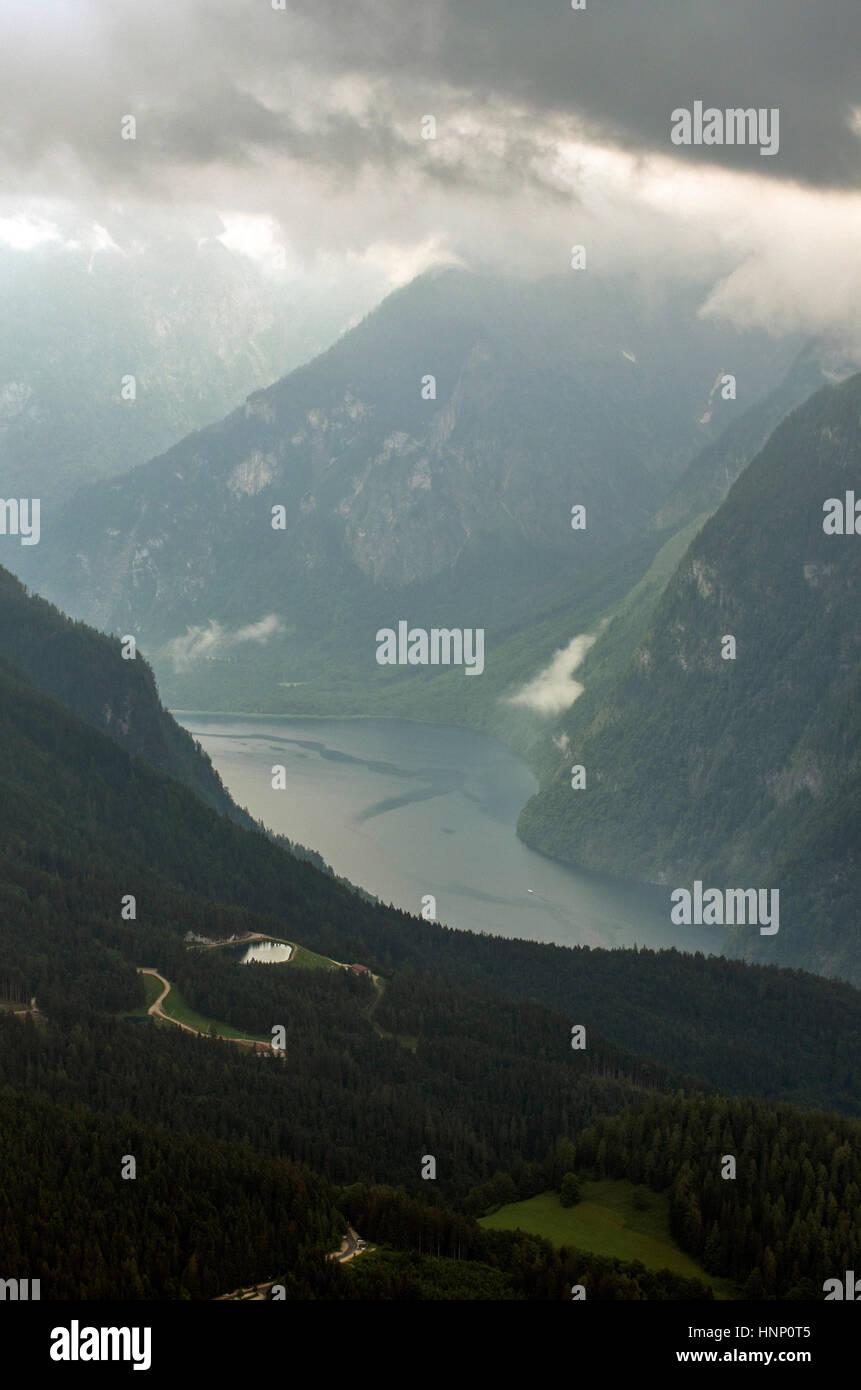 Gipfel des Berges am Obersalzberg in Garmany. Stockfoto