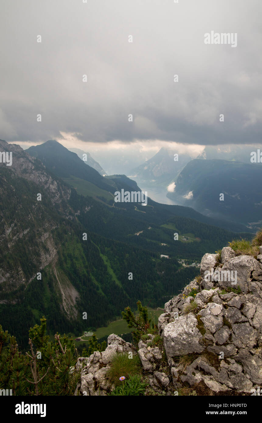 Gipfel des Berges am Obersalzberg in Garmany. Stockfoto