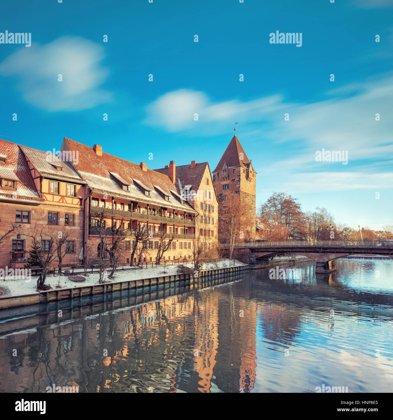 Mittelalterliche Stadt Nürnberg Stockfoto
