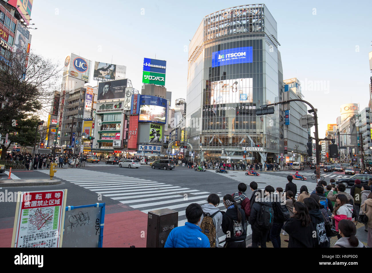 Tokio, Japan. Shibuya Crossing tagsüber Stockfoto