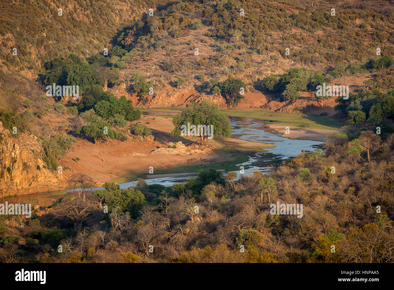 Luvuvhu River, Krüger Nationalpark, Südafrika Stockfoto