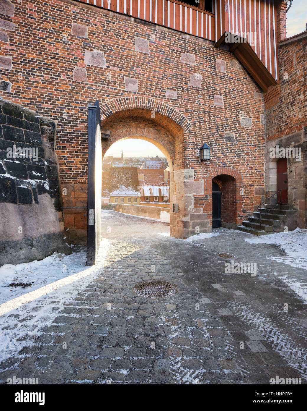 Mittelalterliche Stadt Nürnberg Stockfoto