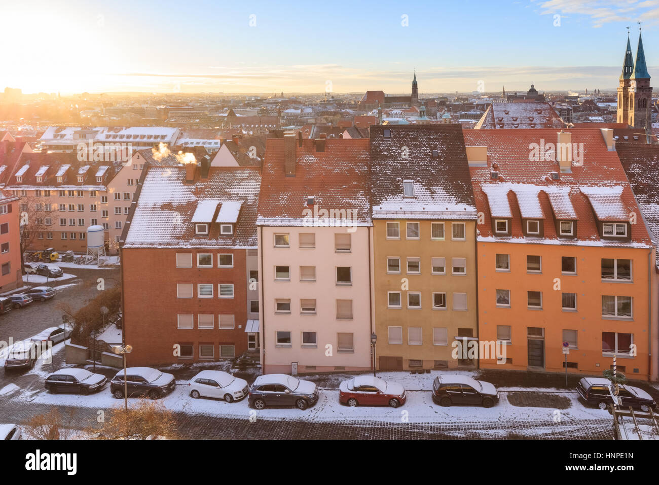 Mittelalterliche Stadt Nürnberg Stockfoto