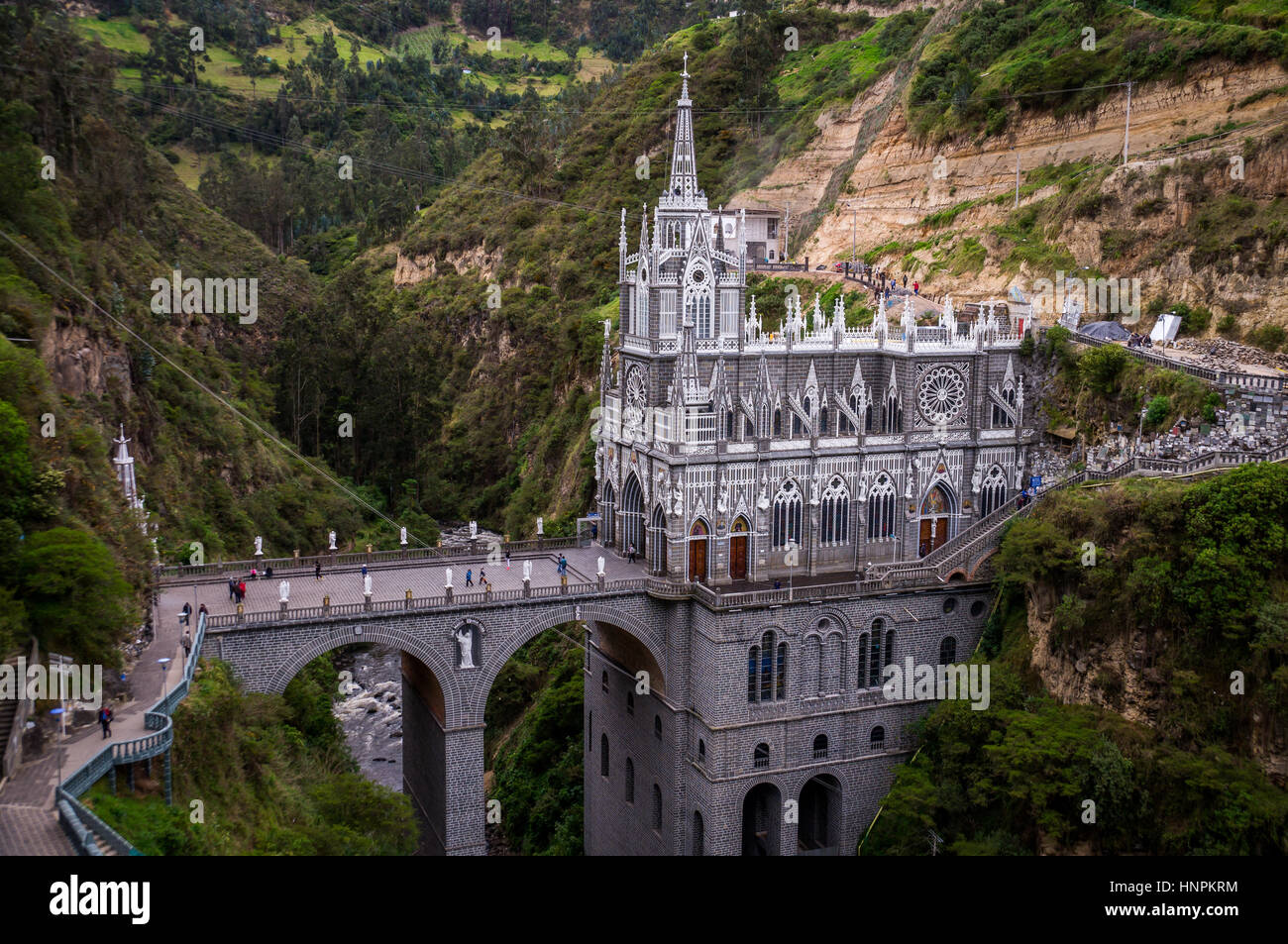 Las Lajas Sanctuary - Ipiales, Kolumbien Stockfoto