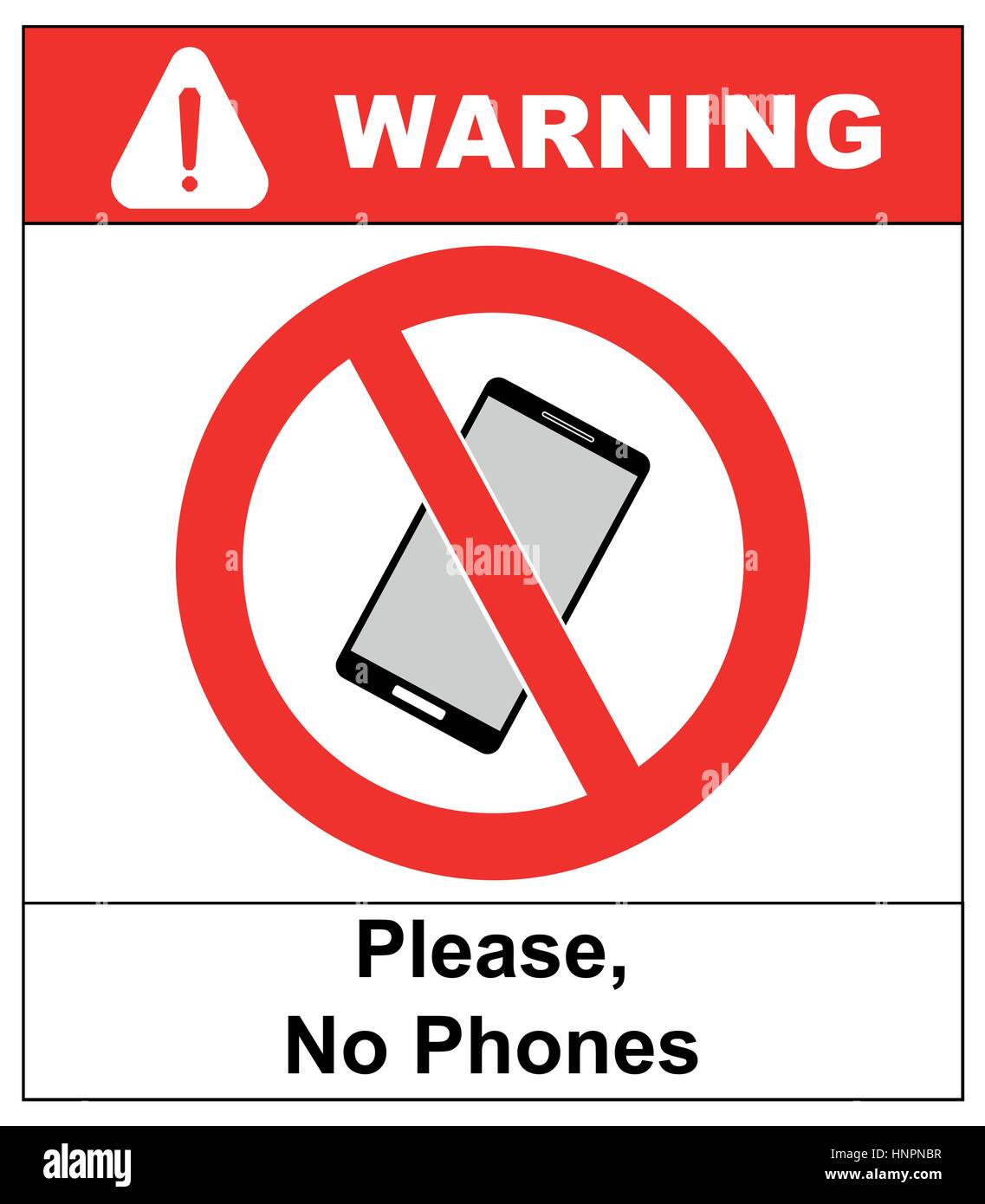 Kein Handy-Zeichen. Handy Klingelton Volume stumme Zeichen. Kein Smartphone erlaubt Symbol. Keine Berufung Beschriftung auf weißem Hintergrund. Keine Telefon-Emblem für groß Stock Vektor