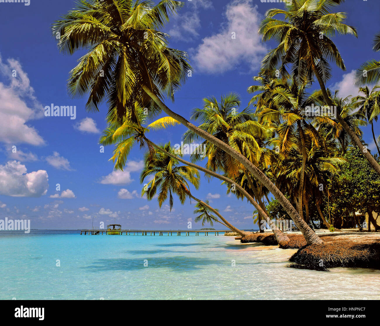 Kuda Bandos Island, Nord Male Atoll, Malediven, Malediven Republik, indischen Ozean Atoll Stockfoto