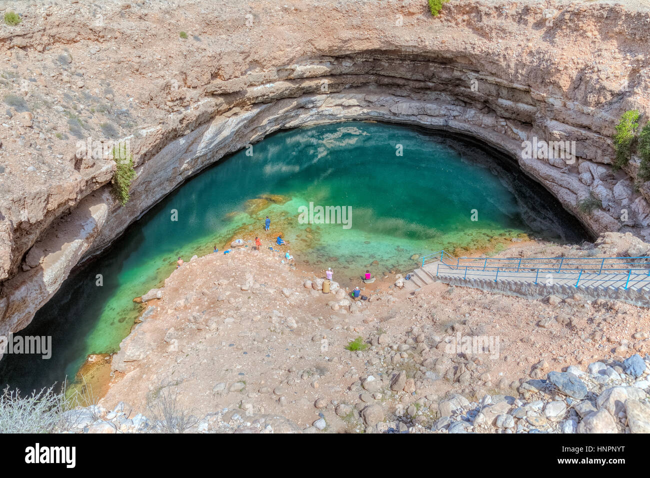 Dibab Doline, Oman, Naher Osten, Asien Stockfoto