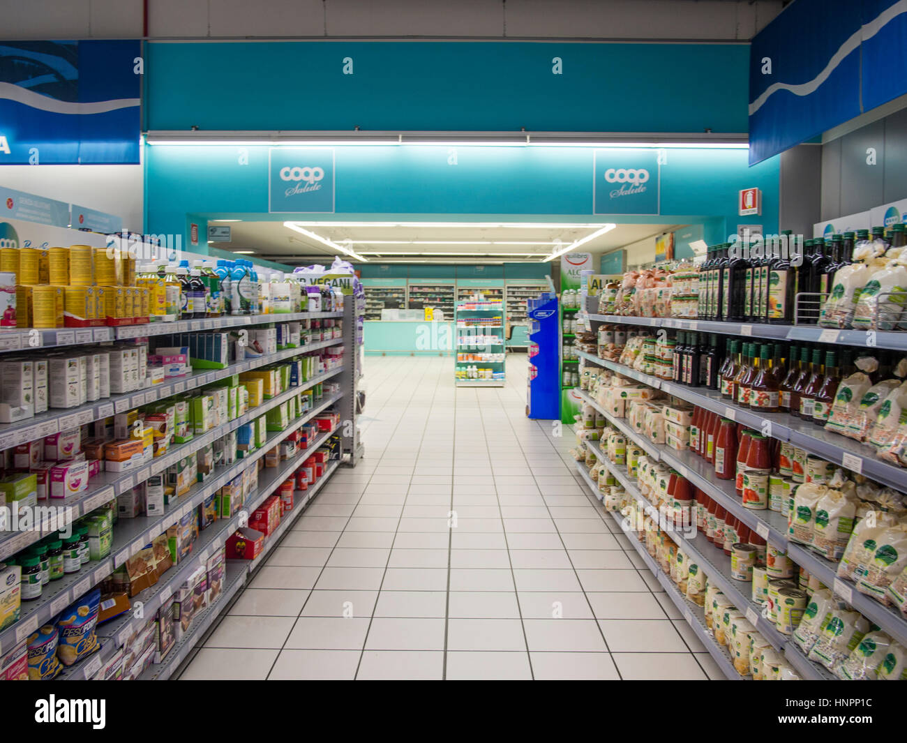 Cremona Po Mall, Einkaufszentrum, Cremona Italien Stockfoto