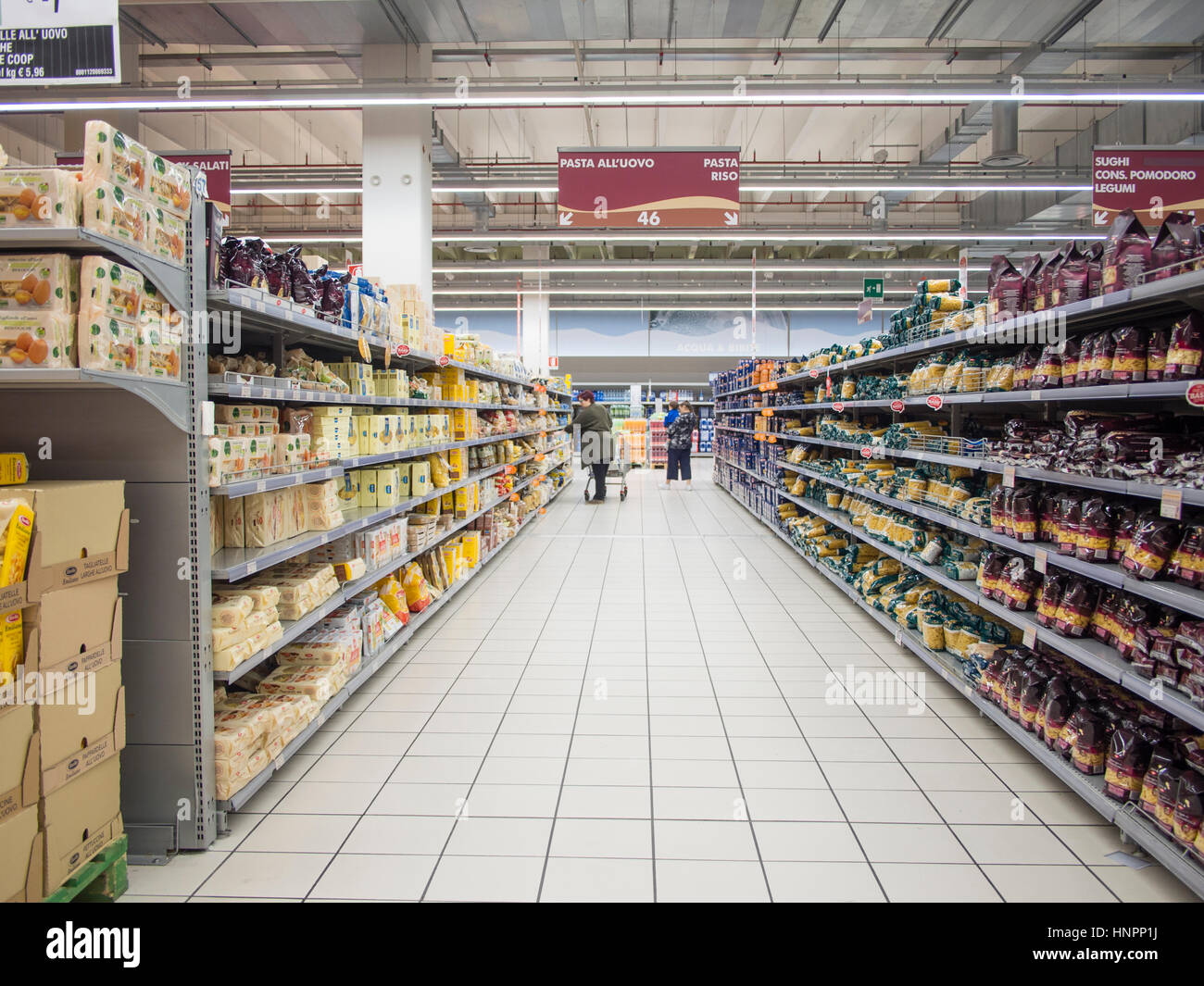 Cremona Po Mall, Einkaufszentrum, Cremona Italien Stockfoto