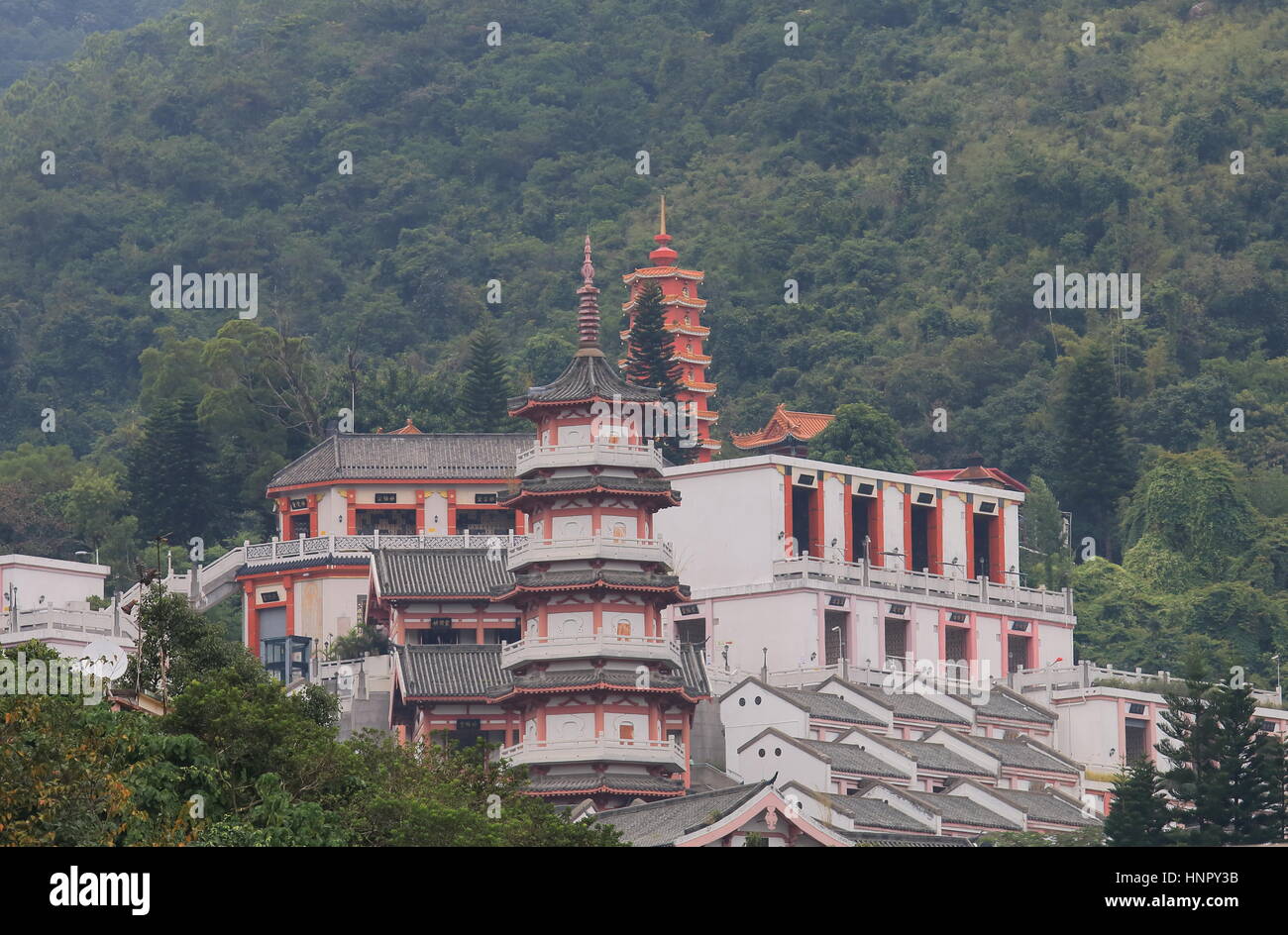 Zehntausend Buddhas Kloster in Hong Kong Stockfoto