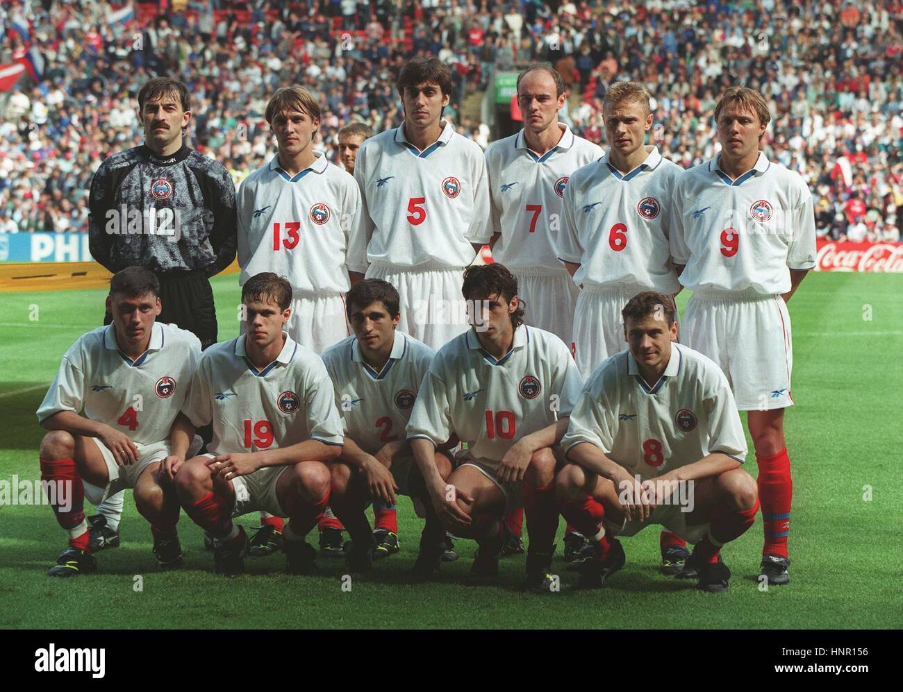 Russland-TEAM Gruppe EURO 96 18. Juni 1996 Stockfoto